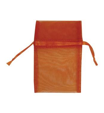 orange organza drawstring bag 27234-bx